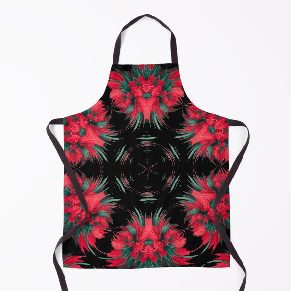 Item preview, modern red black floral mandala designed and sold by haroulita.