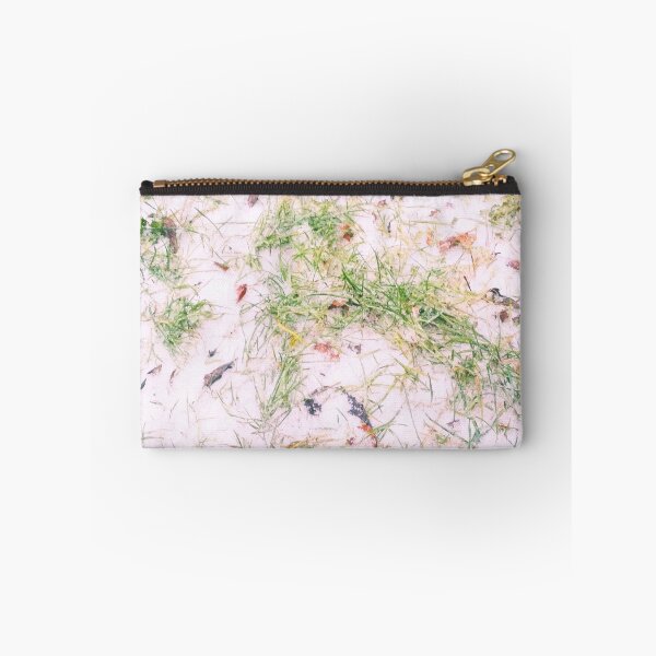 Item preview, First snow, natural background, green grass covered with snow  designed and sold by helenkaiy.