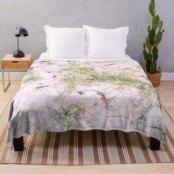 Item preview, First snow, natural background, green grass covered with snow  designed and sold by helenkaiy.