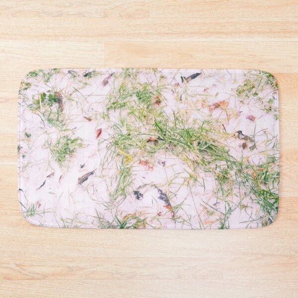 Item preview, First snow, natural background, green grass covered with snow  designed and sold by helenkaiy.