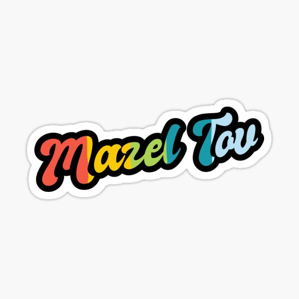 Stickers Sur Le Theme Mazal Tov Redbubble