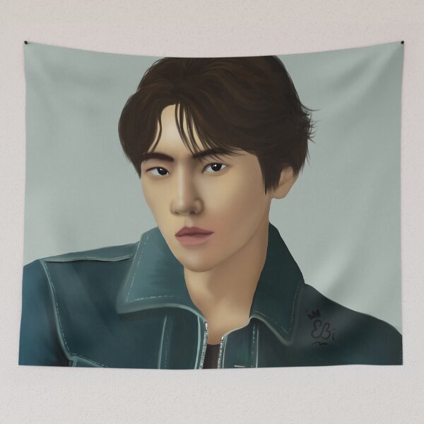 Item preview, EXO Baekhyun Light Kpop Digital Fan Art designed and sold by rubellitesky.