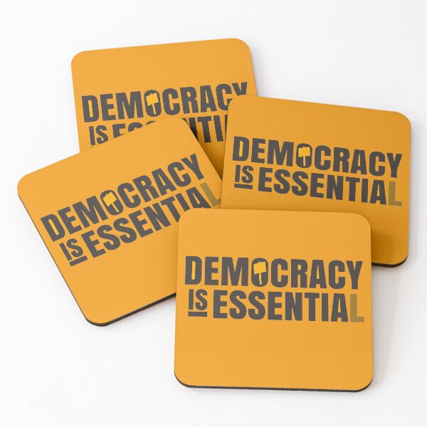 Aperçu de l'œuvre long live democracy , democracy IS ESSENTIAL créée et vendue par Mounir Ameur Ali.