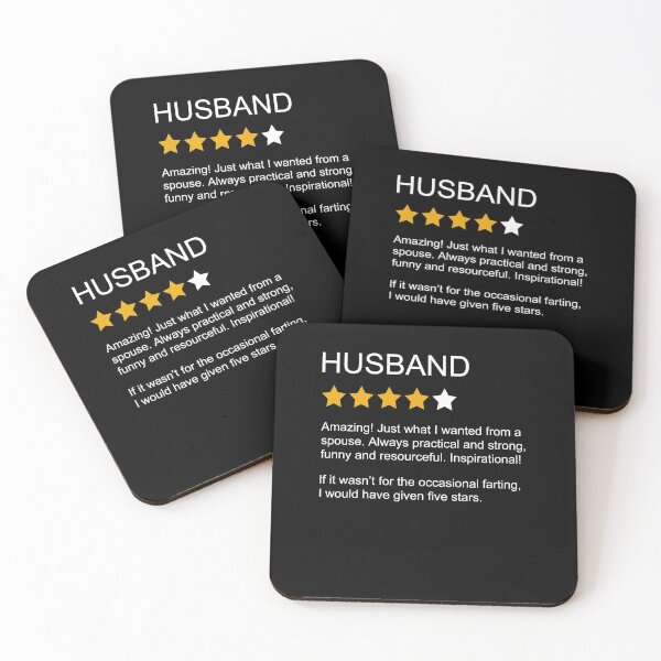 Item preview, Marido divertido Revisión Marido de 4 estrellas designed and sold by kateshephard.