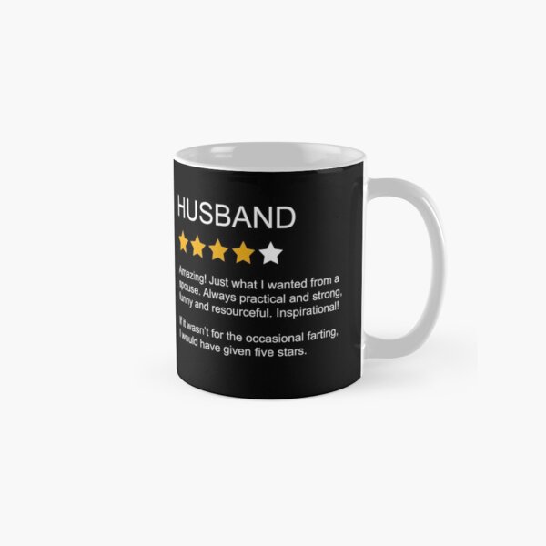 Item preview, Funny Husband Review 4 Star Rating Husband designed and sold by kateshephard.