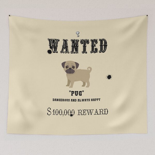 Item preview, Pug Wanted designed and sold by albix81.