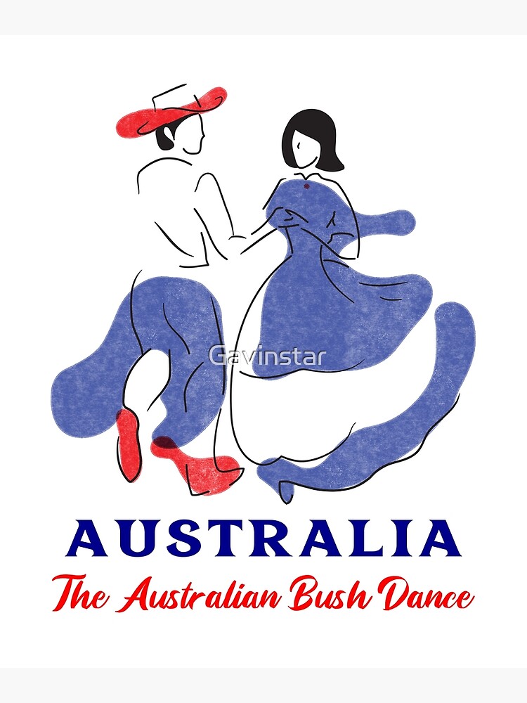 "The Australian Bush Dance Australia" Poster for Sale by Gavinstar
