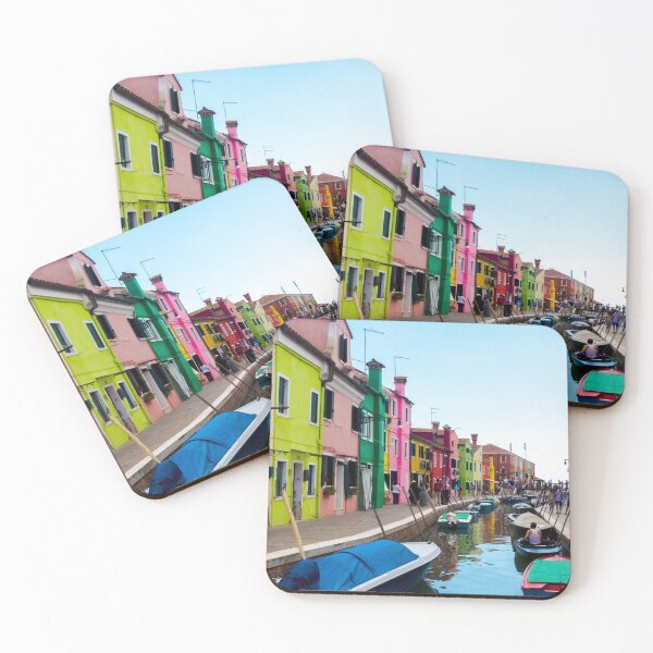 Item preview, Canal and houses in Burano designed and sold by pietrofoto.