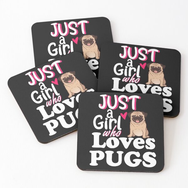 Item preview, just a girl who loves pugs designed and sold by Trendworld ⭐⭐⭐⭐⭐.