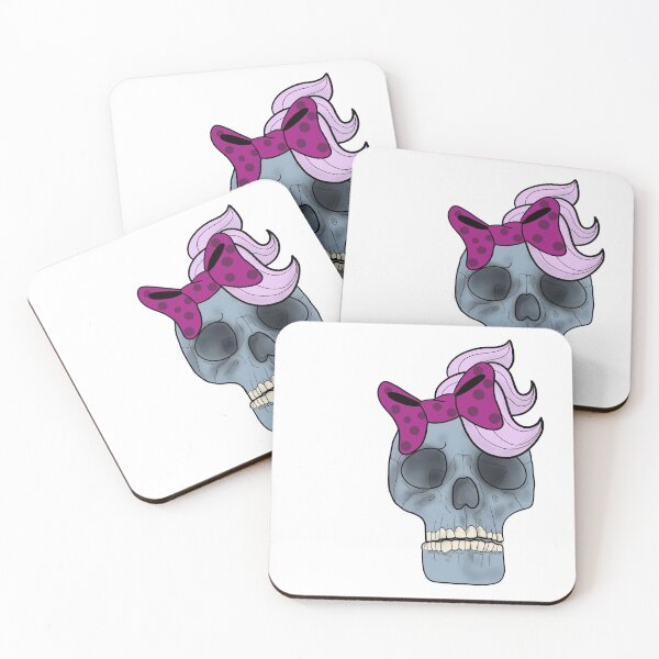 Item preview, Cute skull with bow designed and sold by Fatlegfashion.