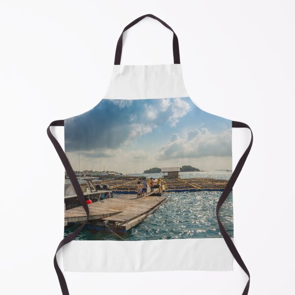 Item preview, A fish farm on Pramuka Island on a sunny afternoon in Indonesia designed and sold by SnapTPhotograph.