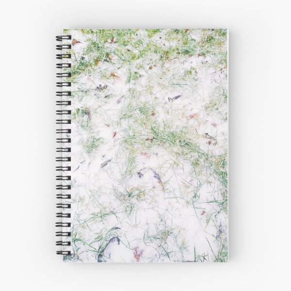 Item preview, First snow, natural background, green grass covered with snow  designed and sold by helenkaiy.