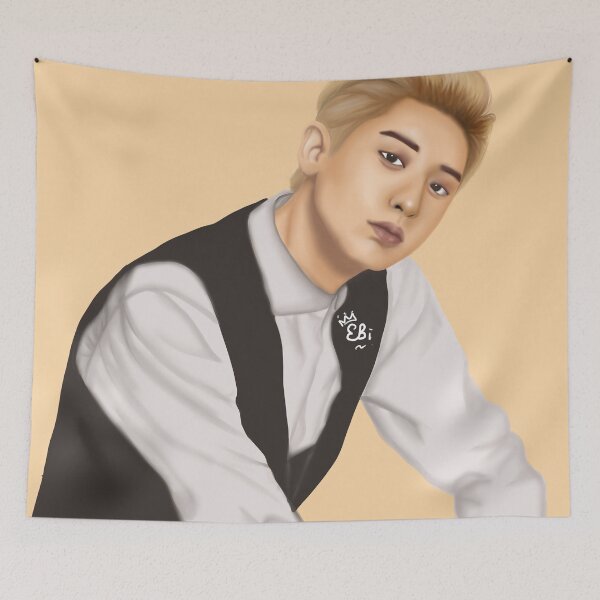 Item preview, EXO Chanyeol Fire Kpop Digital Fan Art designed and sold by rubellitesky.