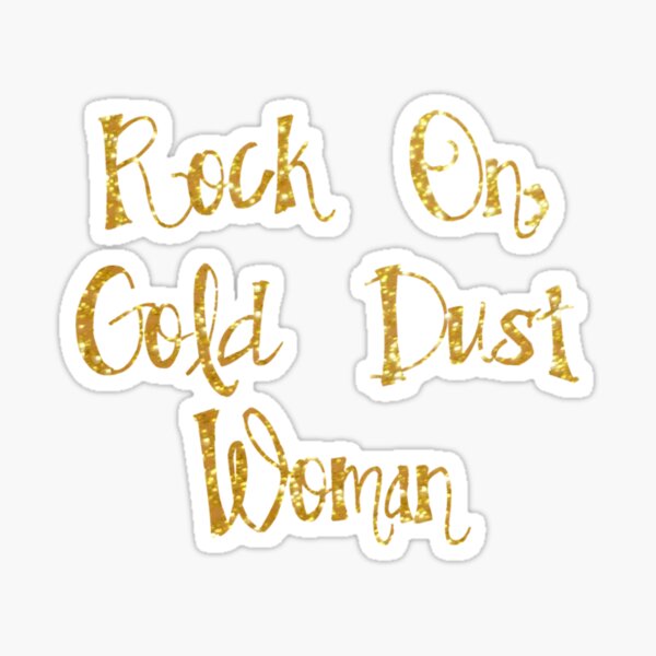 Gold Dust Woman Lyrics Fleetwood Mac Cross Stitch Pattern PDF