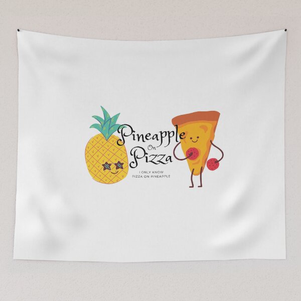 Item preview, I Only Know Pizza on Pineapple designed and sold by KindnessKawaii.