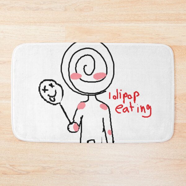 Item preview, lolipop eating - dumb meaningless drawings designed and sold by bunnyEmanArt.