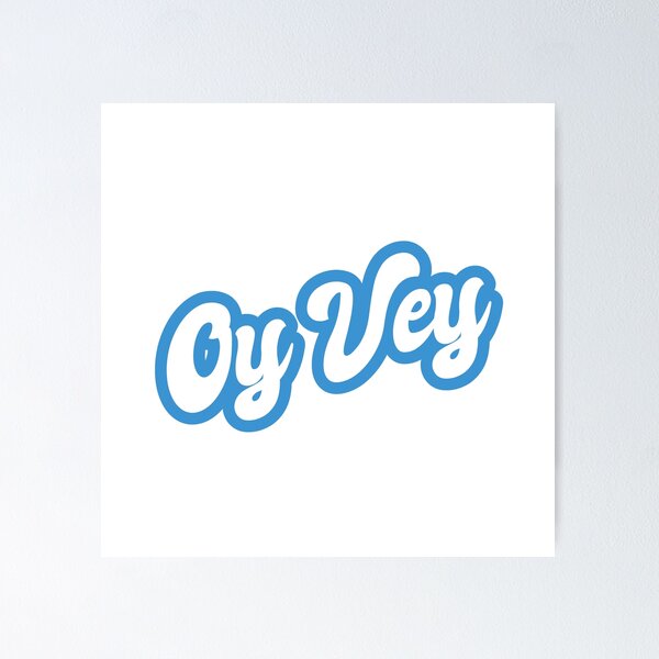 Item preview, Oy Vey - White, Blue designed and sold by Chubuter.