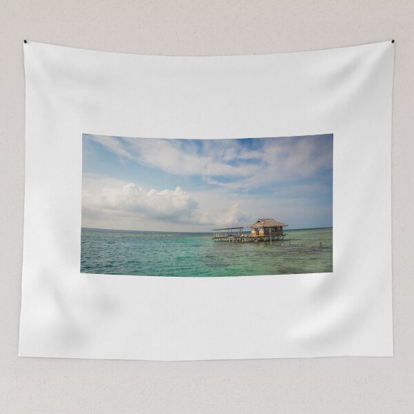 Item preview, A stilt house on the tropical island of Pramuka, Thousand Islands, Indonesia designed and sold by SnapTPhotograph.