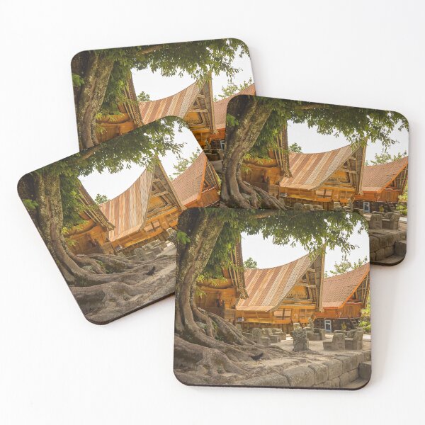 Item preview, Traditional Bataknese houses at Tomok, Samosir, Lake Toba, Indonesia designed and sold by SnapTPhotograph.