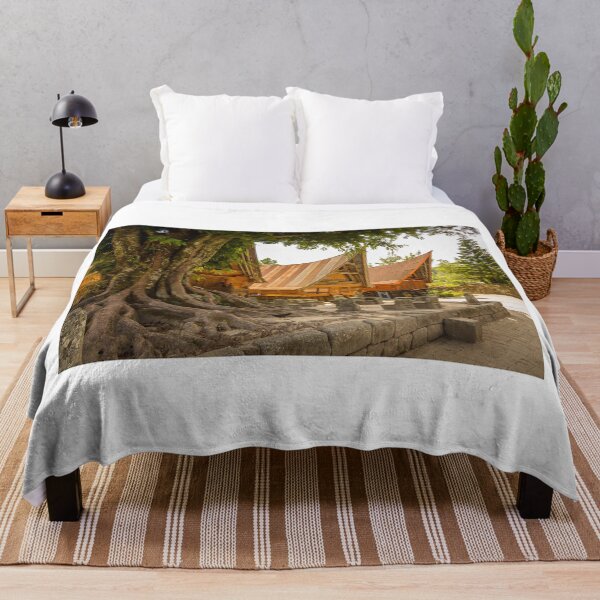 Item preview, Traditional Bataknese houses at Tomok, Samosir, Lake Toba, Indonesia designed and sold by SnapTPhotograph.