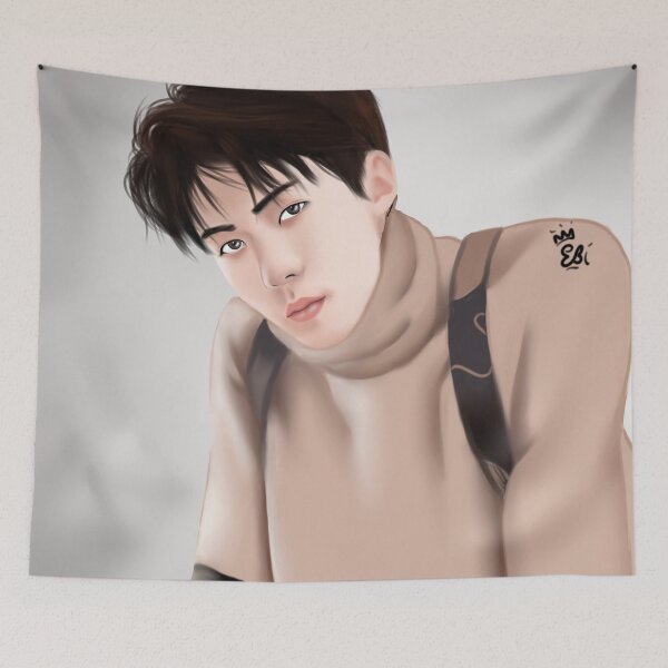 Item preview, EXO Sehun Kpop Digital Fan Art designed and sold by rubellitesky.