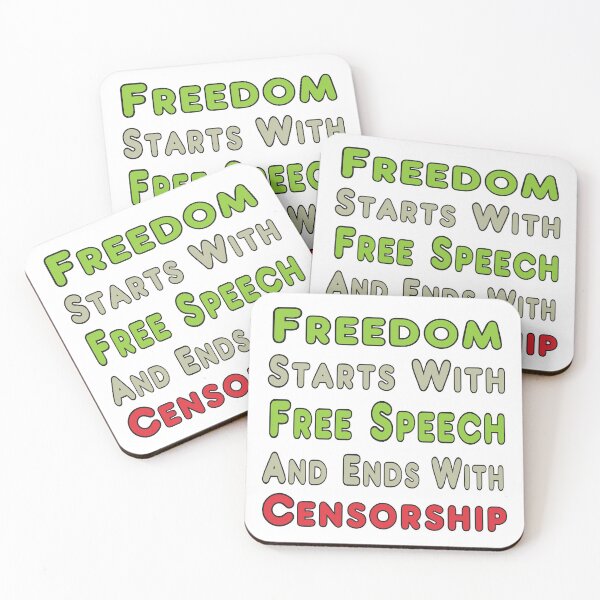 Item preview, Freedom, Free Speech and Censorship designed and sold by Mark-Ewbie.