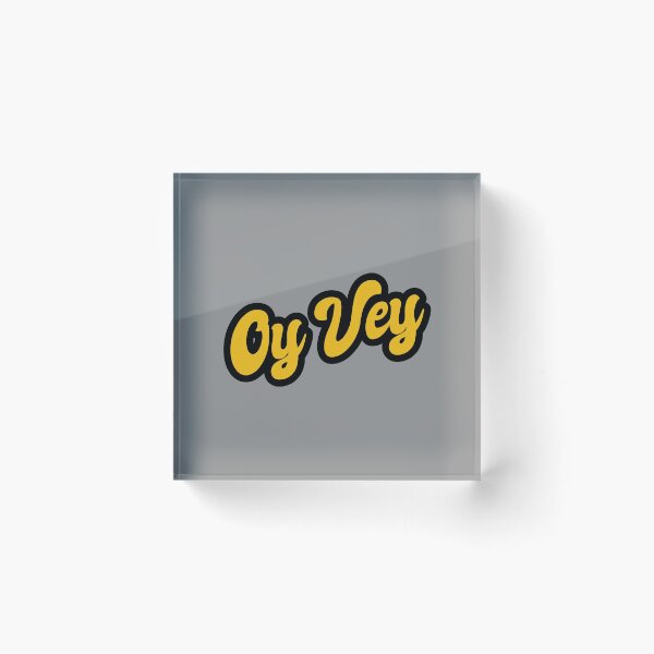 Item preview, Oy Vey - Yellow, Black designed and sold by Chubuter.