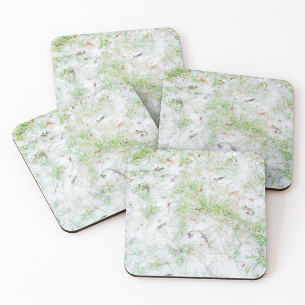 Item preview, First snow, natural background, green grass covered with snow  designed and sold by helenkaiy.
