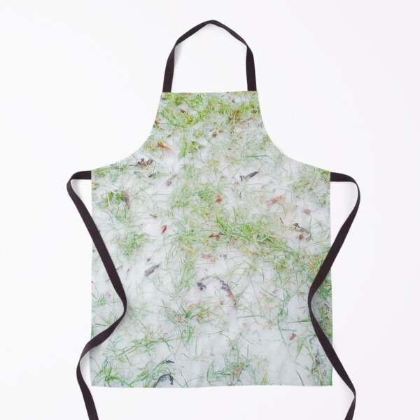 Item preview, First snow, natural background, green grass covered with snow  designed and sold by helenkaiy.