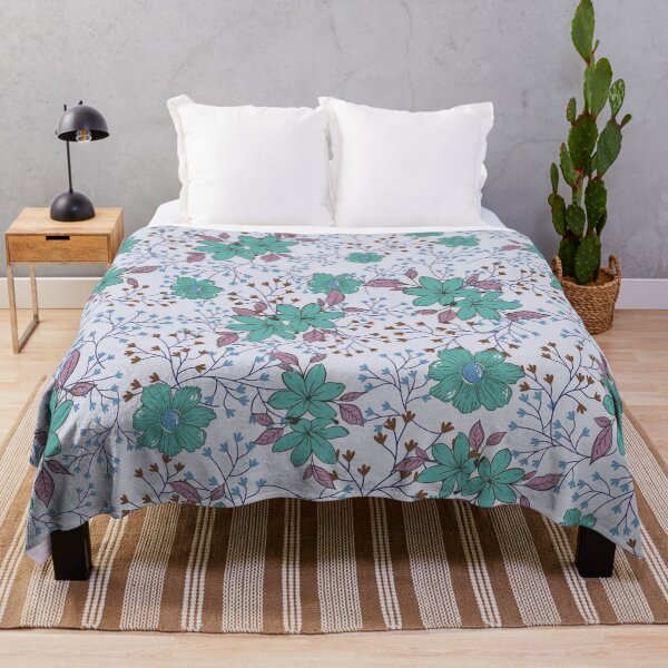 Item preview, Vintage winter flower pattern  designed and sold by AuriArts.