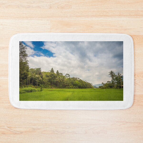 Item preview, A lush green rice paddy on the island of samosir, Lake Toba, Sumatra, Indonesia designed and sold by SnapTPhotograph.