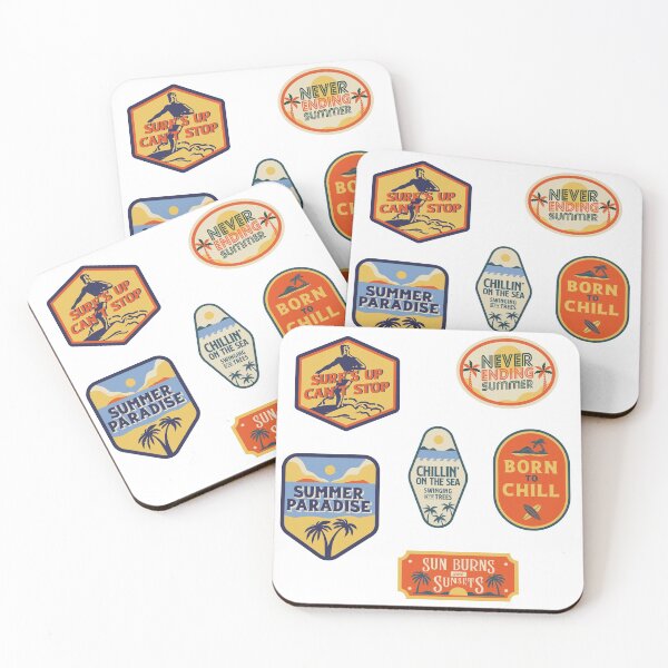 Item preview, Summer and surf sticker pack - vintage style designed and sold by Atleta-Cali.