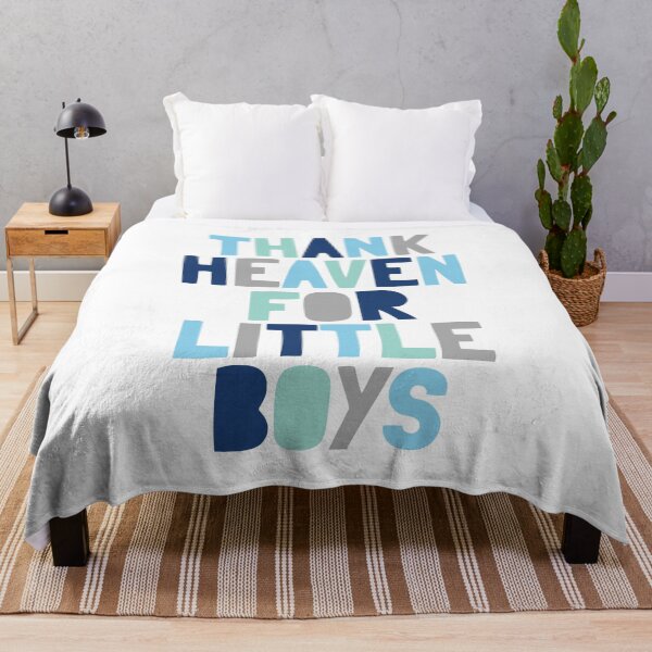 Item preview, Thank Heaven For Little Boys, Baby Shower Gift designed and sold by aenaonartwork.