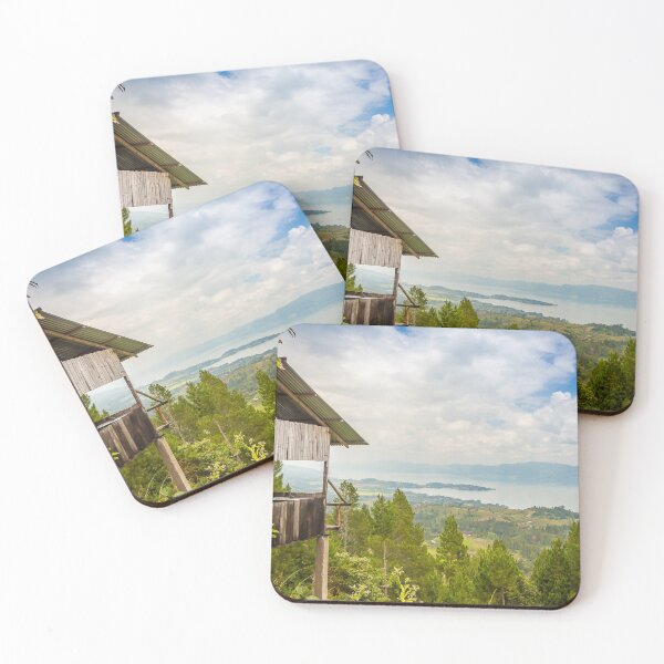 Item preview, A view over the volcanic crater Lake Toba from Samosir Island, Indonesia designed and sold by SnapTPhotograph.