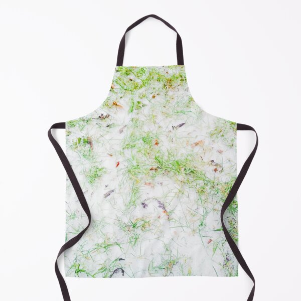Item preview, First snow, natural background, green grass covered with snow  designed and sold by helenkaiy.