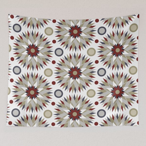 Item preview, Abstract background pattern made with circular geometric shapes in brown, grey, white and light colors.  designed and sold by Victoria Riabov.