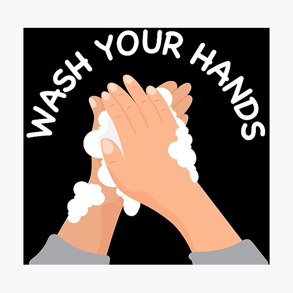 Item preview, WASH YOUR HANDS designed and sold by DRIPPED-STORE.