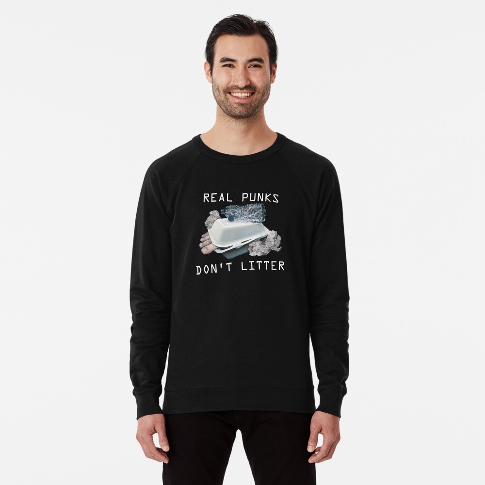 Dystopian Detritals (Oil painting) Lightweight Sweatshirt