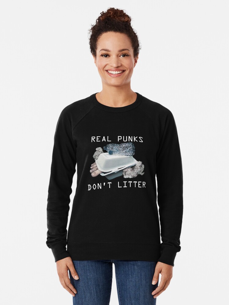 Alternate view of Dystopian Detritals (Oil painting) Lightweight Sweatshirt