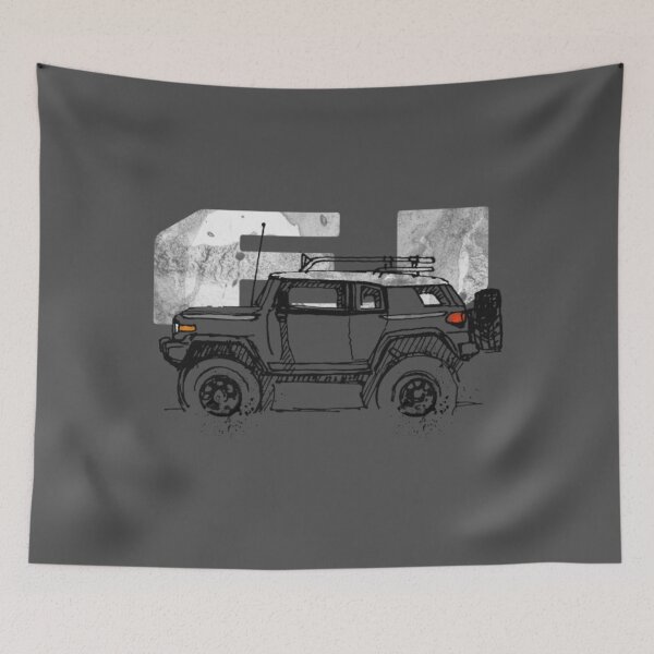 Item preview, Toyota Fj Cruiser T-ShirtToyota FJ Cruiser - Sketch artist Profile, best gift for FJ's Dad, Mom birthday gift, off road designed and sold by MachiObina.