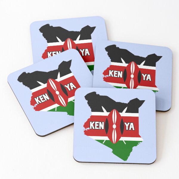 Item preview, Kenya flag and map designed and sold by Travellerz.