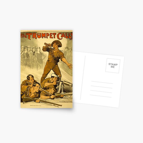 Item preview, The Trumpet Calls - ANZAC Recruiting Poster designed and sold by jlucas24.