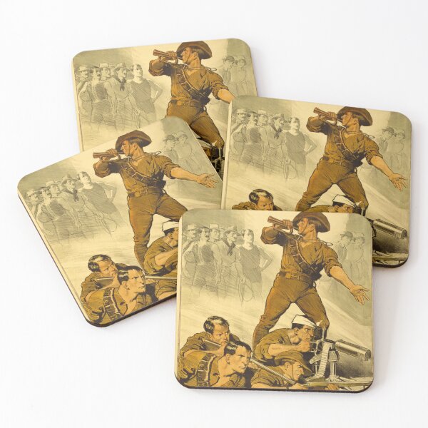 Item preview, The Trumpet Calls - ANZAC Recruiting Poster designed and sold by jlucas24.