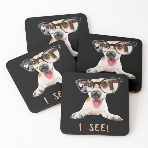 Item preview, I see! Funny Jack Russell terrier in oversized reading glasses. designed and sold by JellyBeenzz.