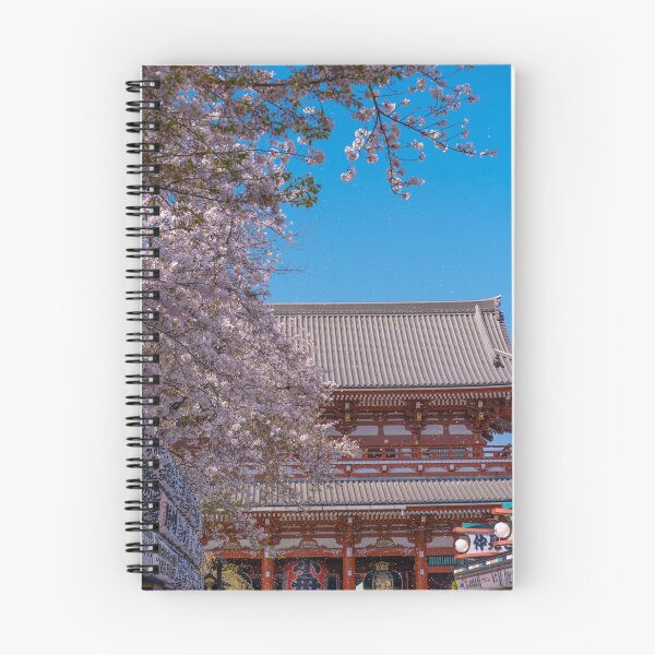 Item preview, Sensoji in Tokyo during Sakura Cherry Blossom Season designed and sold by JapanTees.
