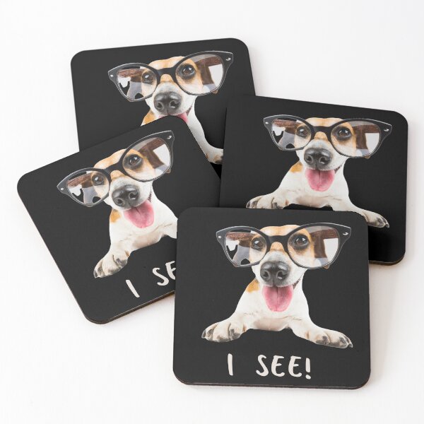 Item preview, I see! Funny Jack Russell terrier in oversized reading glasses. designed and sold by JellyBeenzz.