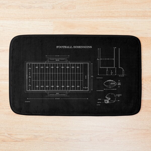 Item preview, Football Dimensions (White Stencil-No Background) - English designed and sold by BGALAXY.