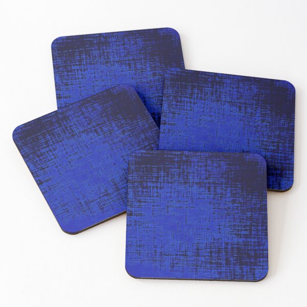 Item preview, Distressed Blue Lines On Bright Blue Background Abstract Art designed and sold by taiche.