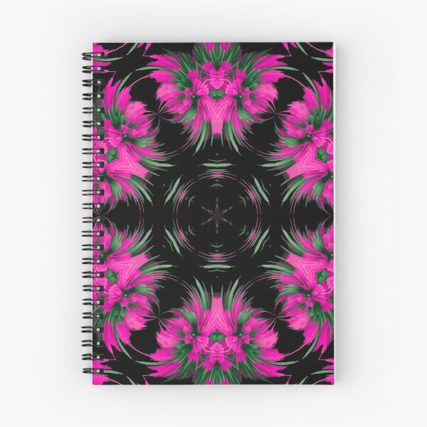 Item preview, fuchsia pink floral mandala designed and sold by haroulita.