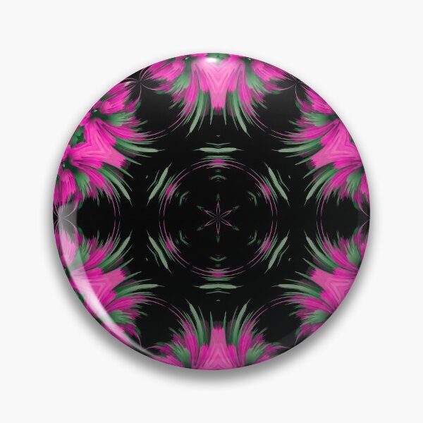 Item preview, fuchsia pink floral mandala designed and sold by haroulita.